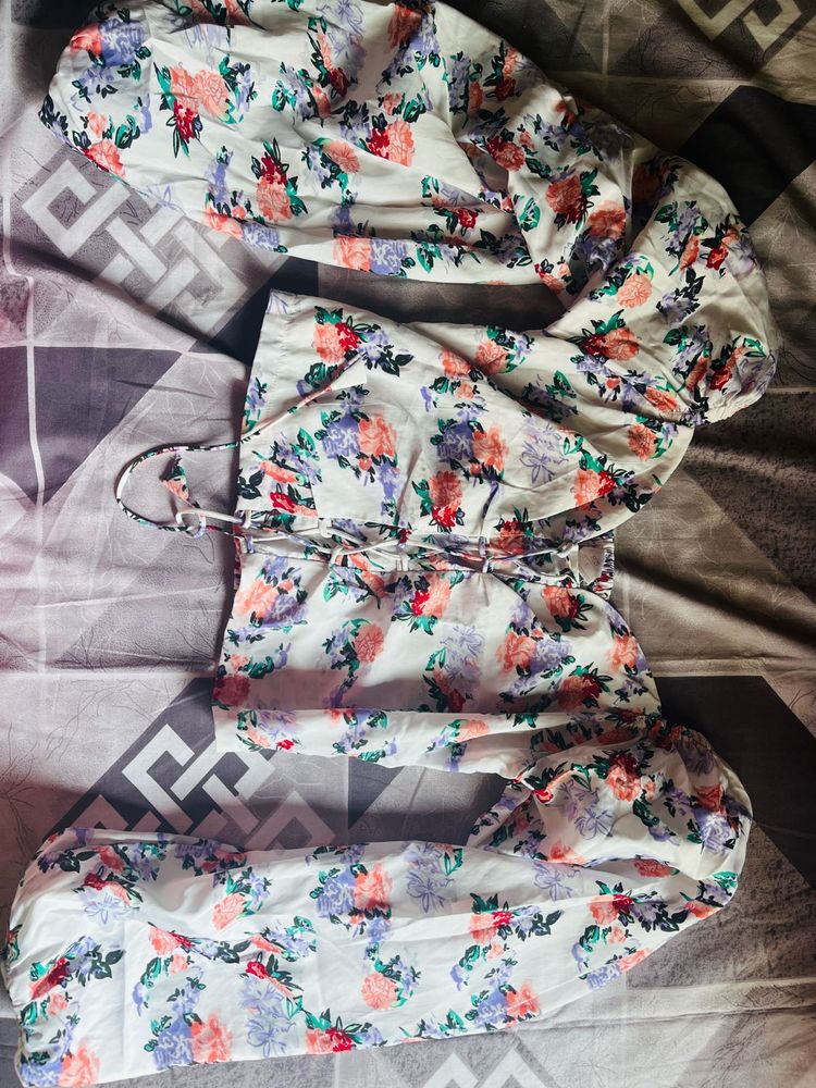Floral Print Crop Top