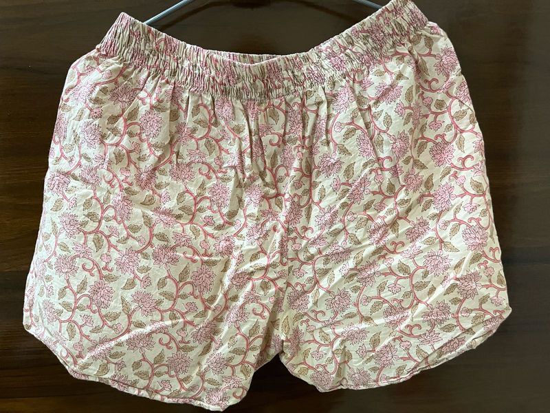 Jaipur Block Print Cotton Sleep Shorts