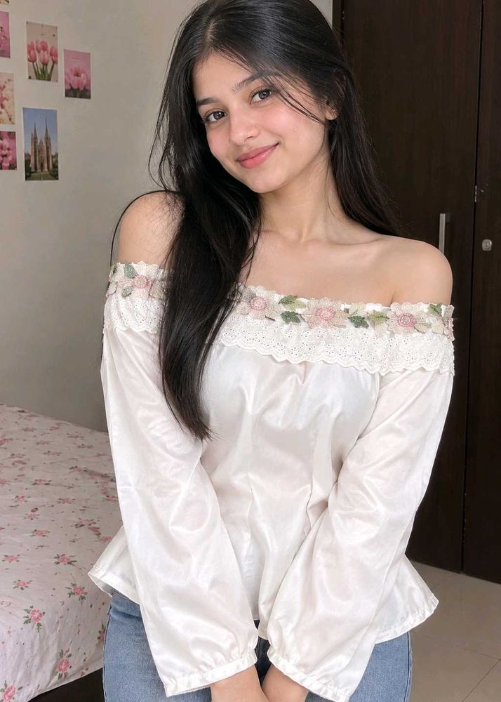Chic Off-Shoulder Floral Top