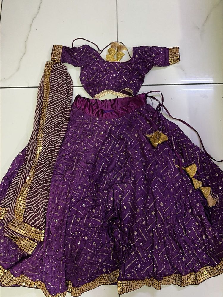 Beautiful Purple Lehenga Choli Set