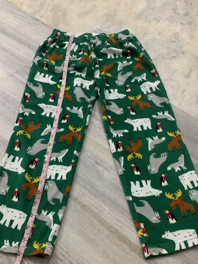 Cozy Fleece Animal Print Pajama Pants