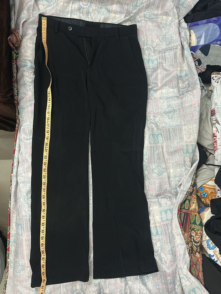 Men's Classic Bootcut Black Trousers