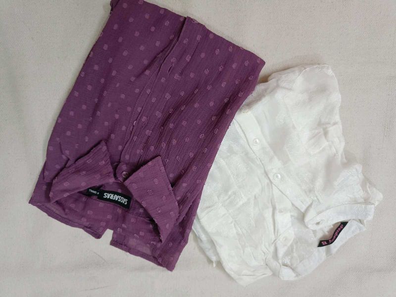 combo set of two woven shirts