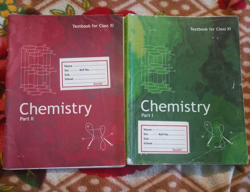 Class XI Chemistry Textbooks - Part I &amp; II