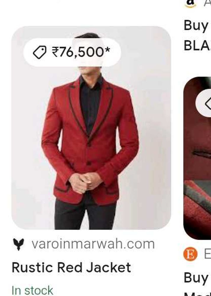 Rustic Red Marwah blazer