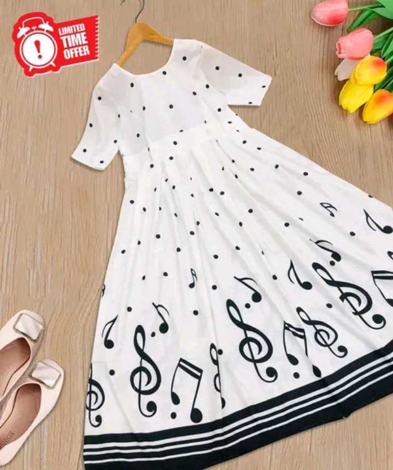 Charming Musical Note Dress