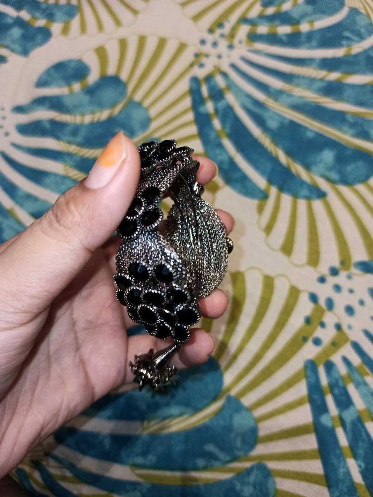 Black Stone Bangle