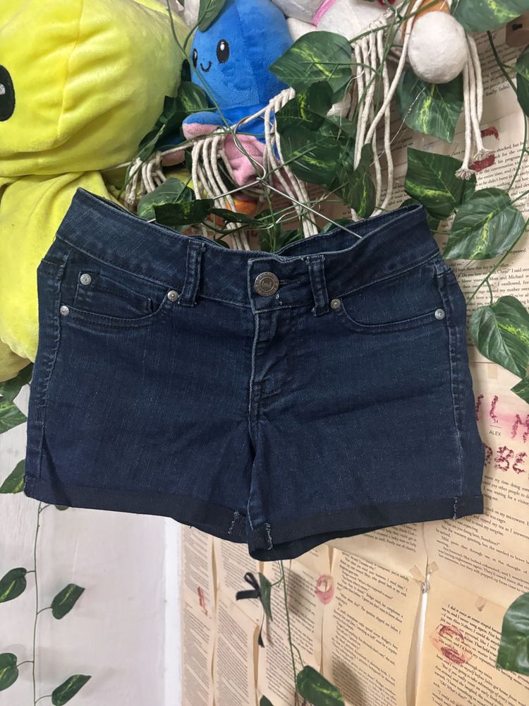 Dark Wash Denim Shorts