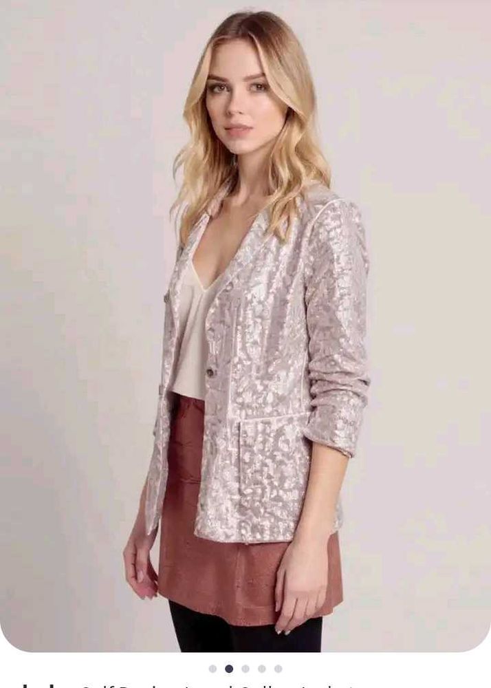 Elegant Floral Print Blazer