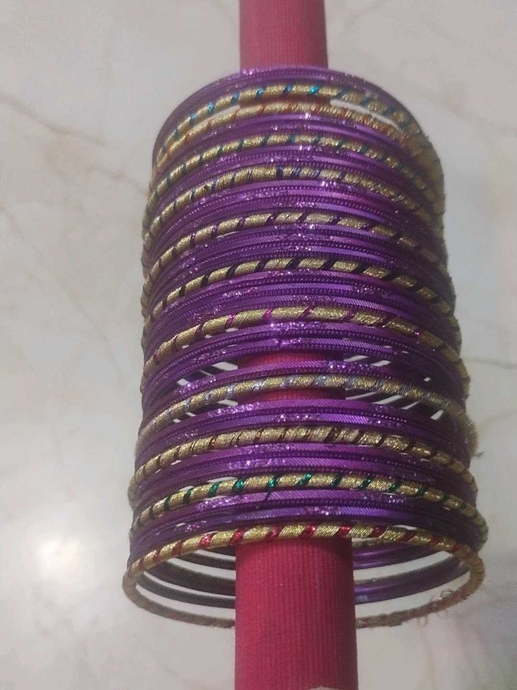 Beautiful Purple Bangles Set/3 dozen