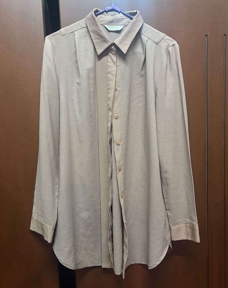 Elegant Long Sleeve Button-Up Shirt