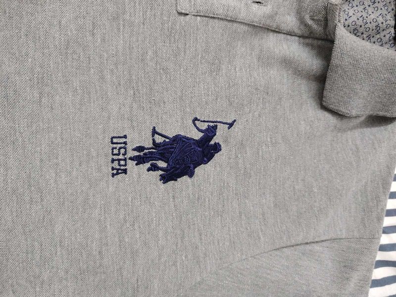 US Polo Assn. Men's Grey Tshirt