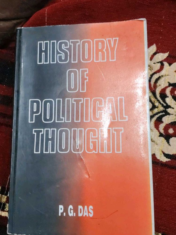 History of Political Thought Book | P.G. Das | BA