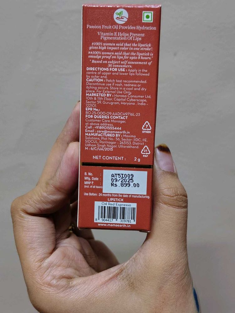 mamaearth lipstick