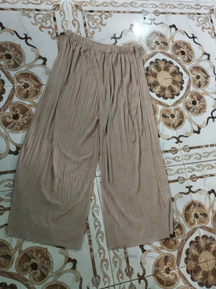 Pleated Palazzo Pants