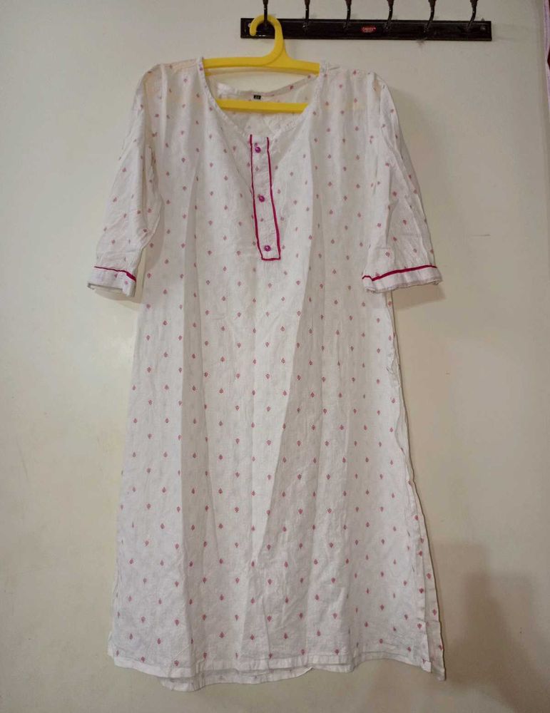 Elegant White Kurta 🤍