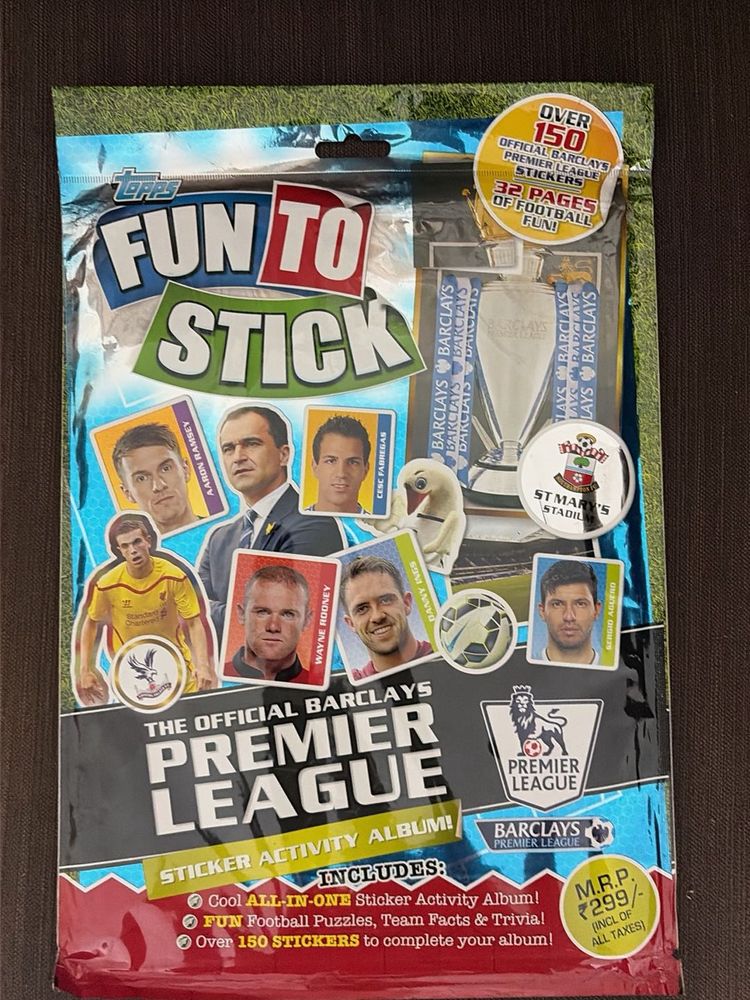 Rare 2014 Topps Premier League Sticker Album