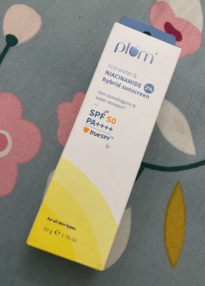 Plum Rice Water &amp; Niacinamide Sunscreen SPF 50