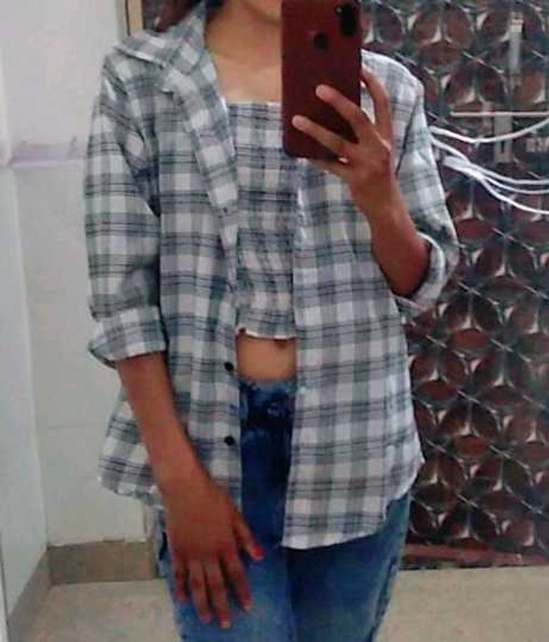 Shirt &amp; Crop Top Set
