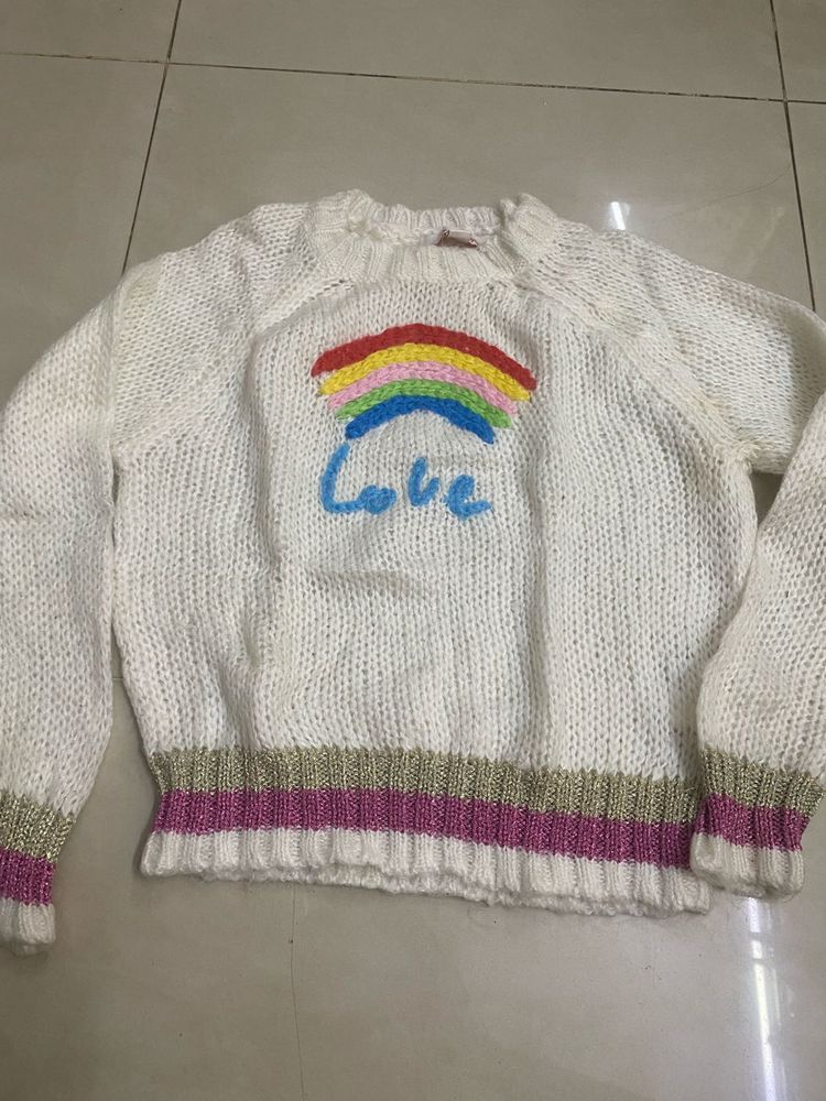 Rainbow Sweater 5-6 Yrs(clearing my stock asap)
