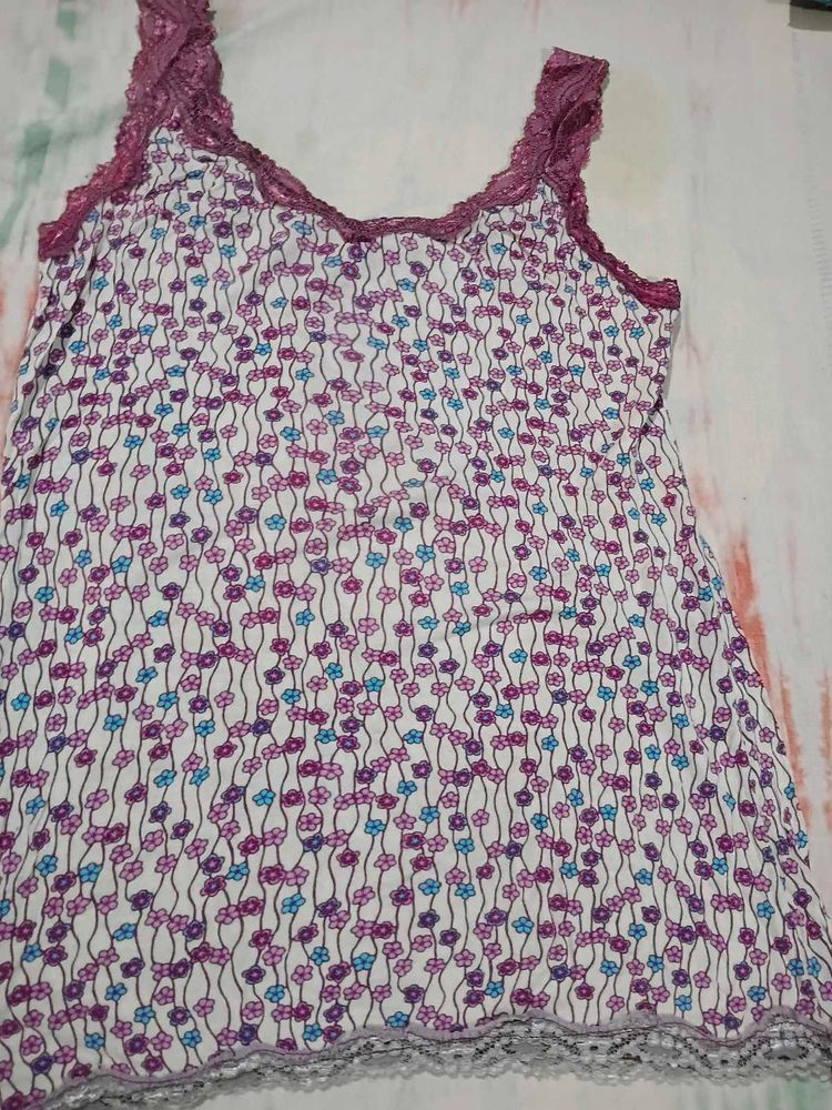 Floral Lace Trim Camisole