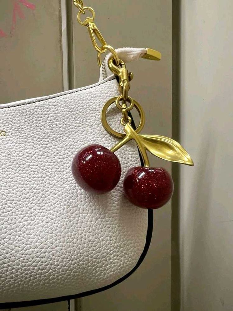 Cute Cherry Bag Charm 🍒
