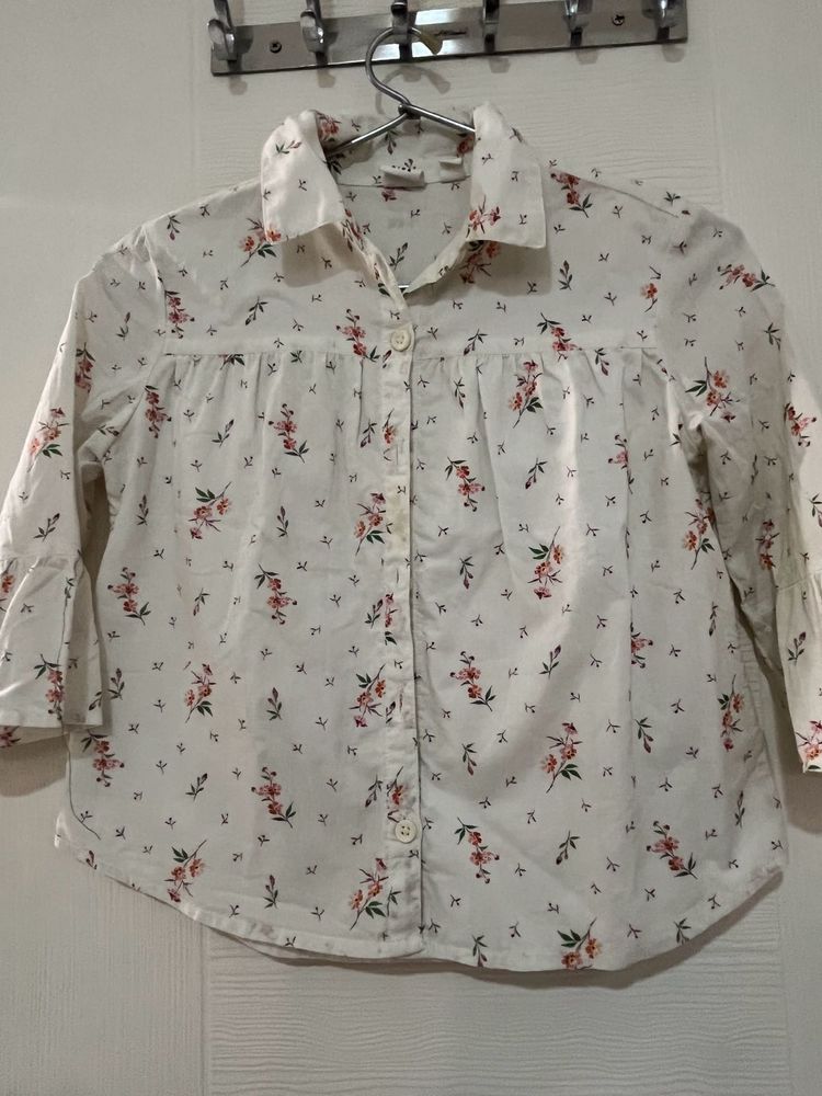 Gap -Beautiful Floral Print Shirt For Kids