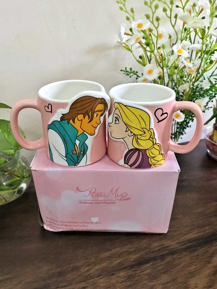 Rapunzel and Flynn Rider Couple Mug Set