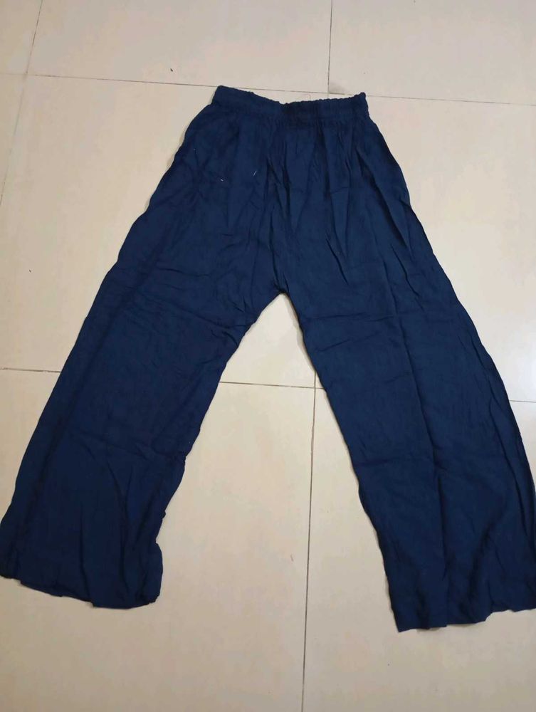 Navy Blue Palazzo Pants