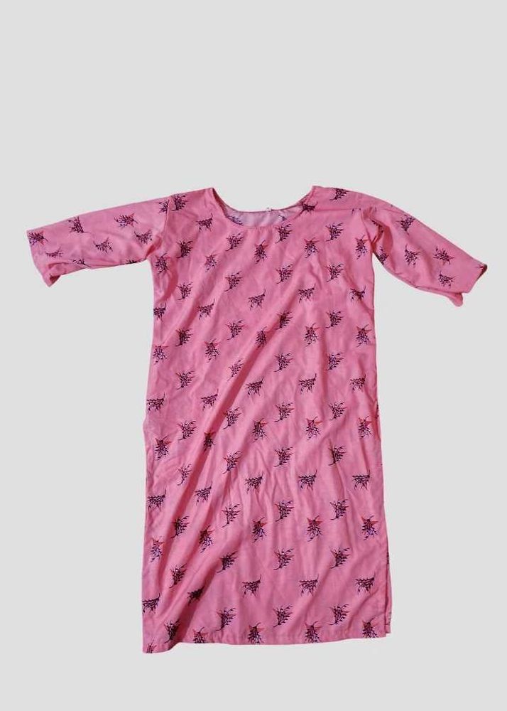 Pink Printed Kurta
