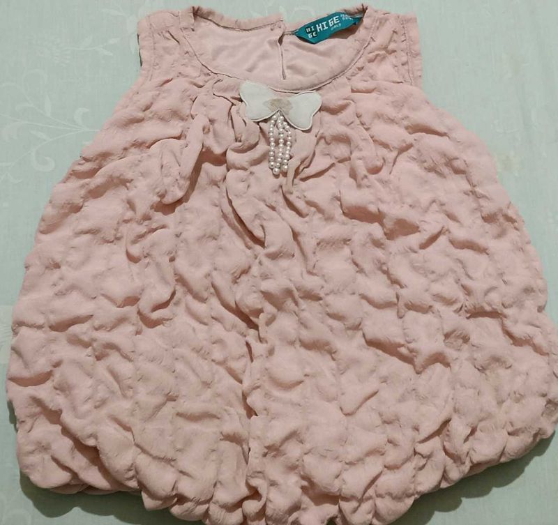 Adorable Textured Baby Dress
