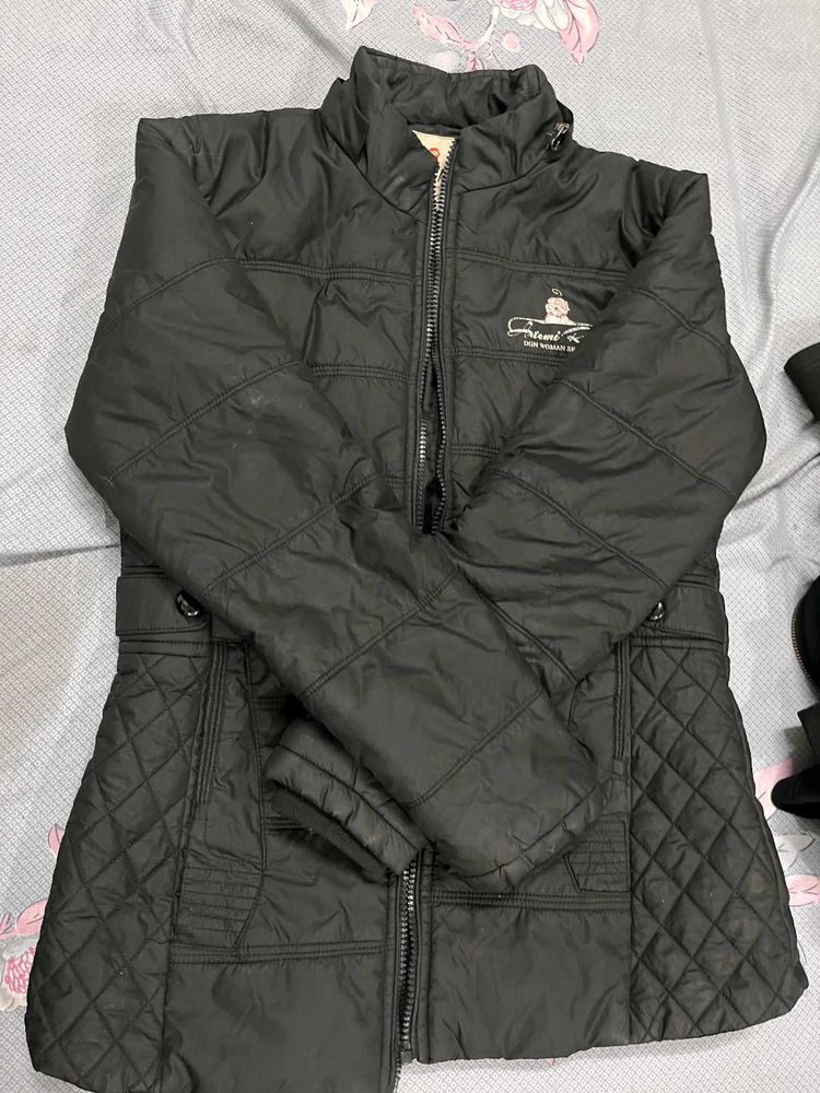 Stylish Black Quilted Jacket