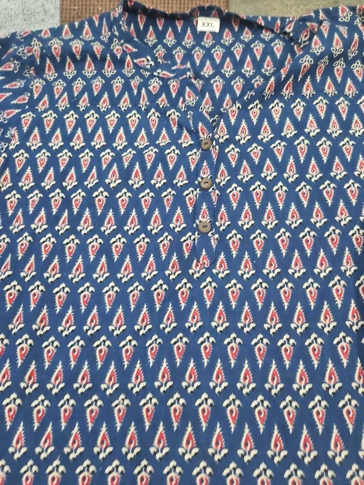 Blue Printed Kurta
