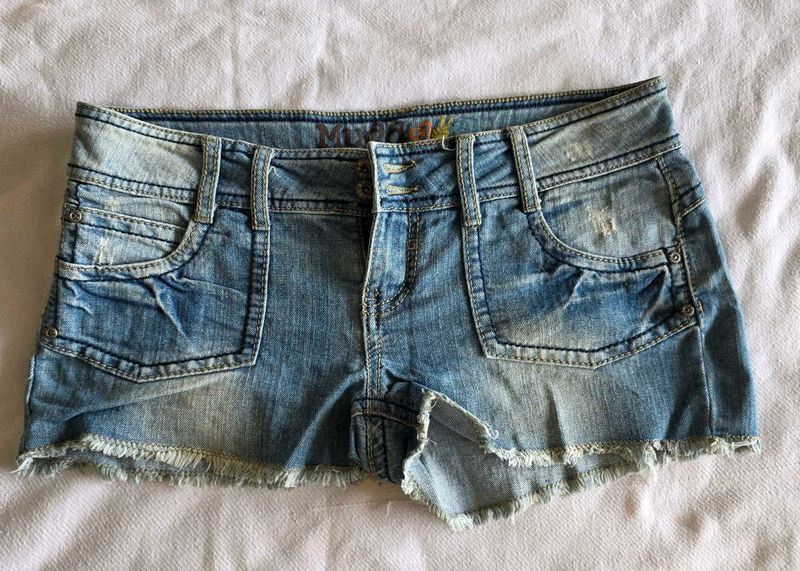 Light Wash Denim Shorts