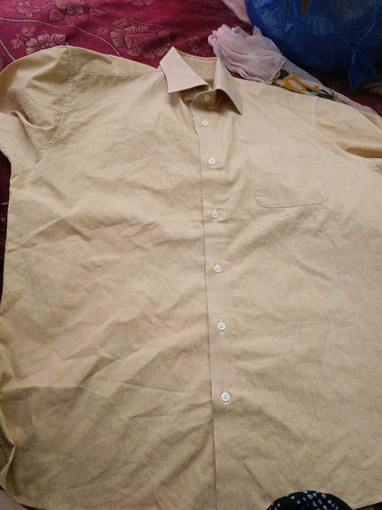 Men's Classic Light Yellow Shirt