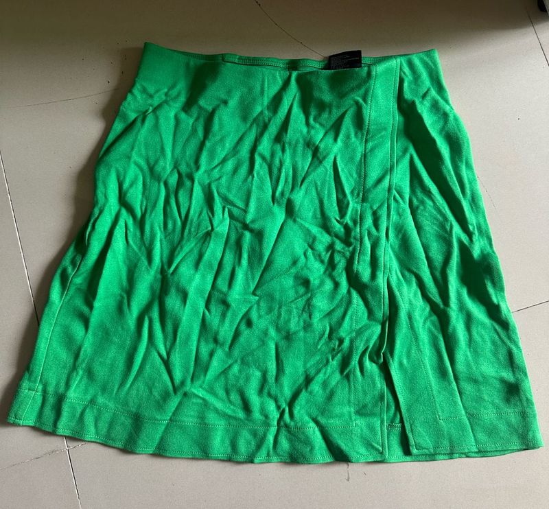 Vibrant Green Mini Skirt