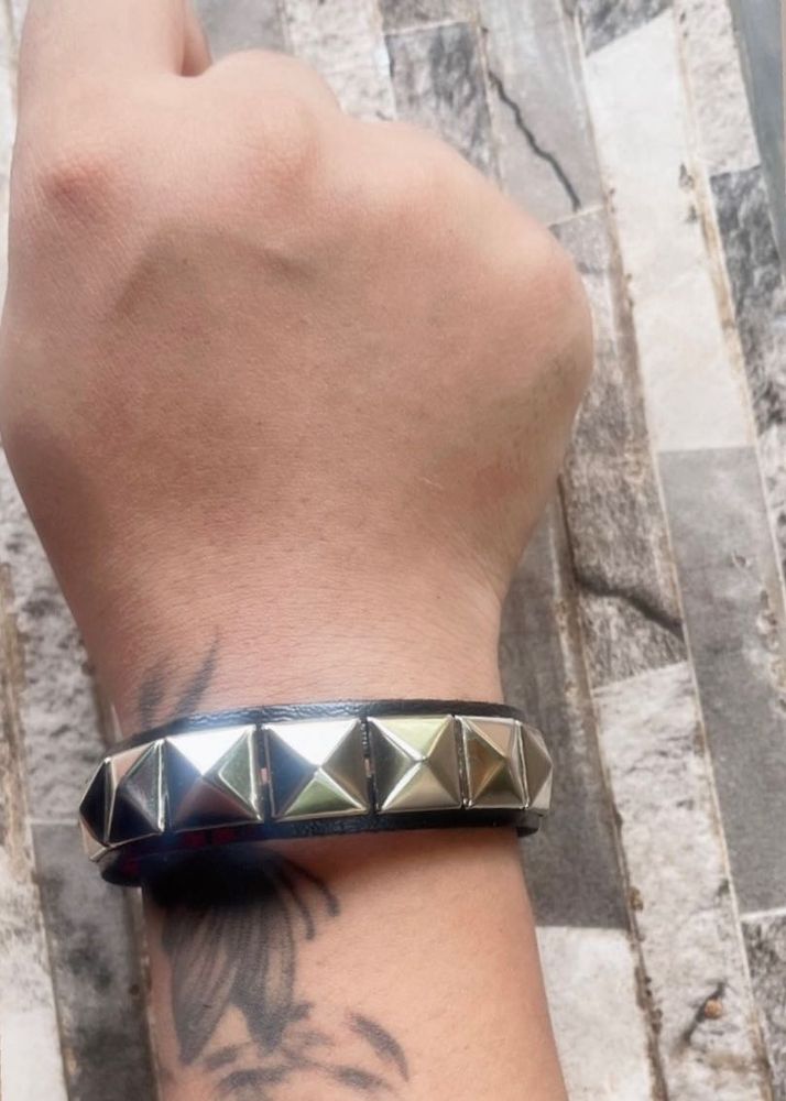 Studded Leather Bracelet
