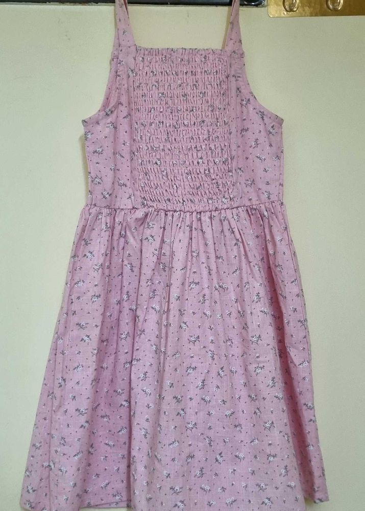 Cute Floral Print Summer Dress