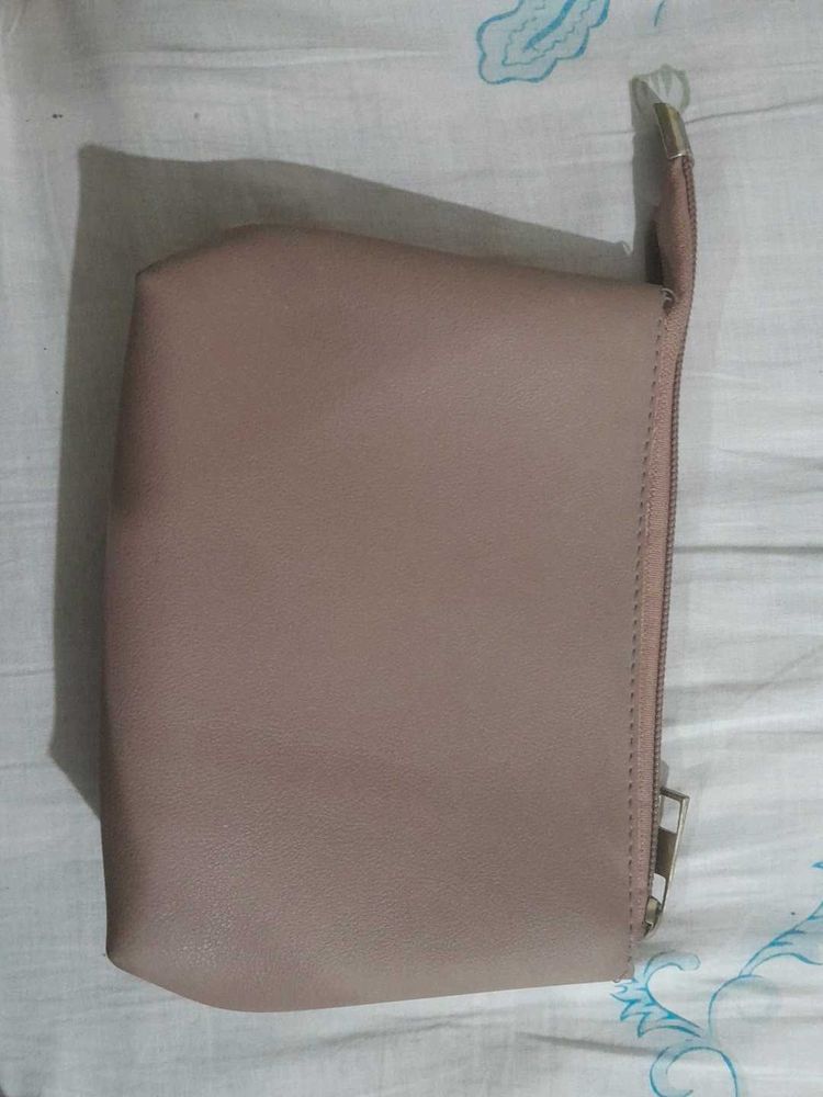 cute brown leather pouch