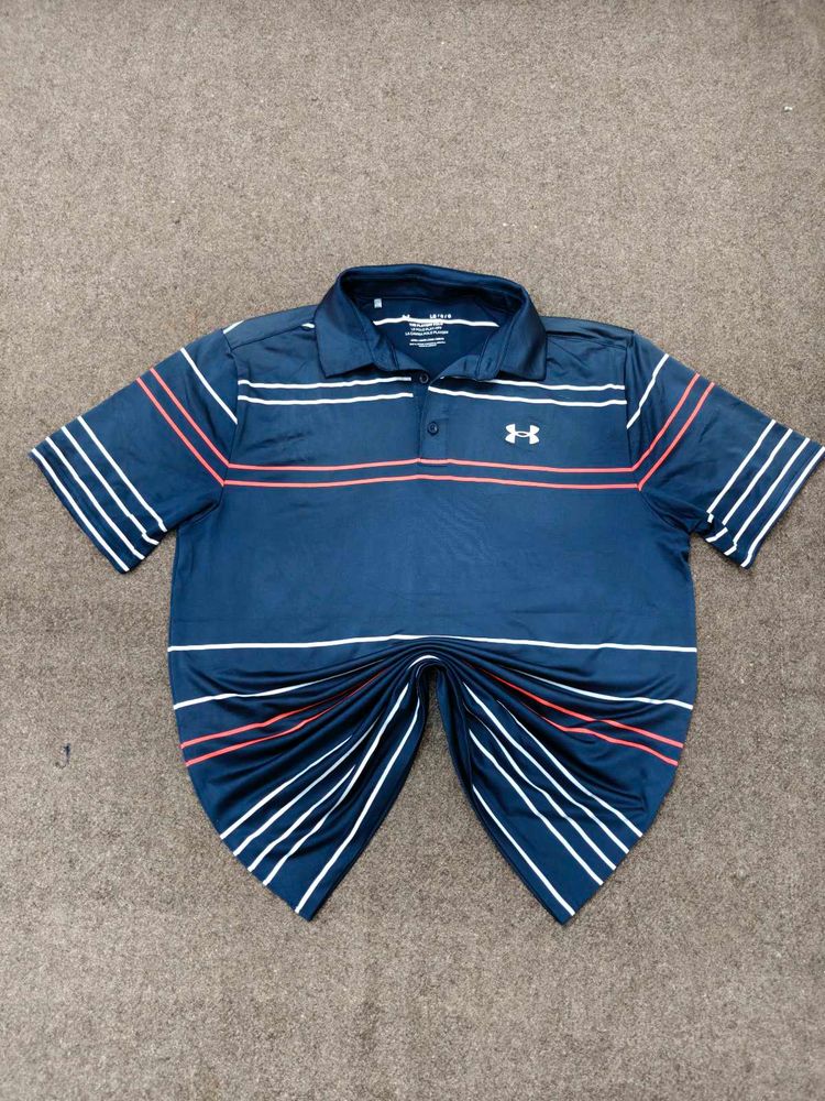 Under Armour Striped Polo Shirt