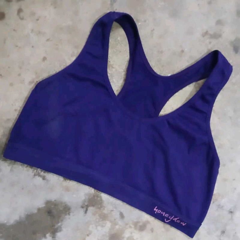 Purple Honeydew Sports Bra