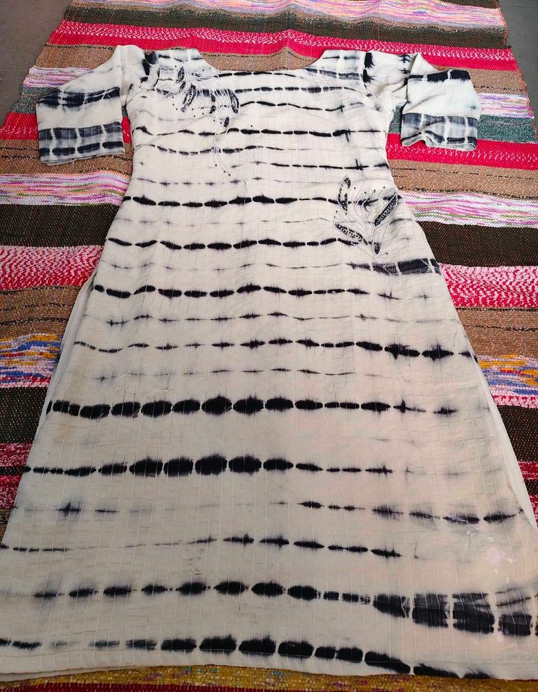 Tie-Dye Cotton Kurta