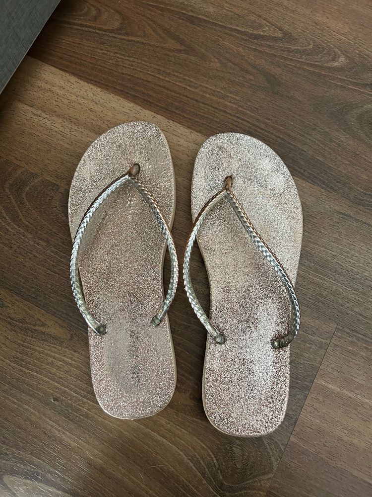 Rose Gold Glitter Flip Flop