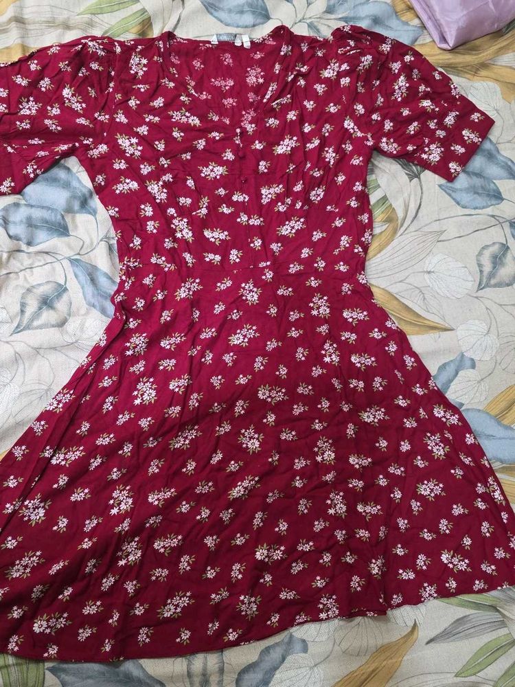 Floral Print Midi Dress