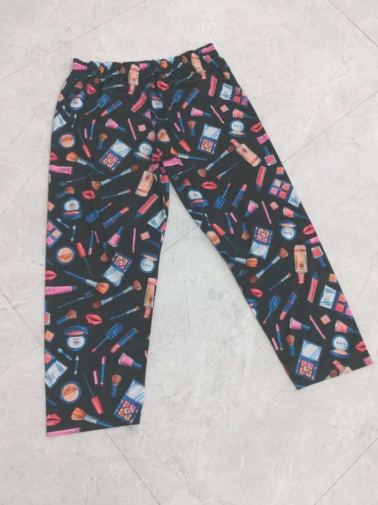 Fun Makeup Print Pajama Pants