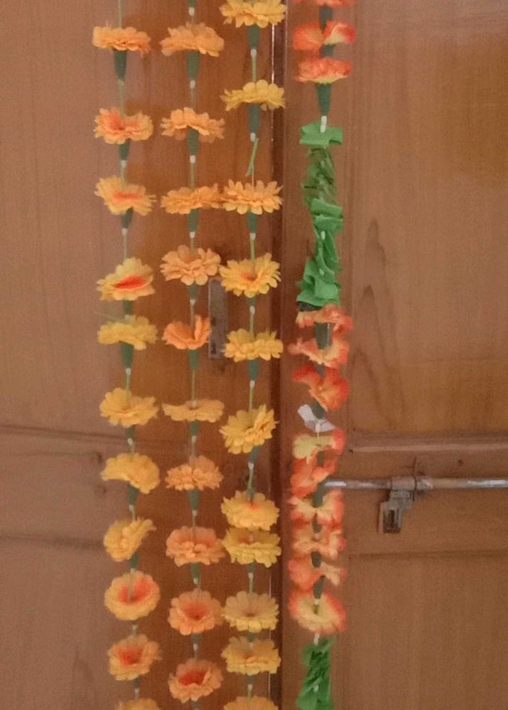 artificial marigold flower garlands