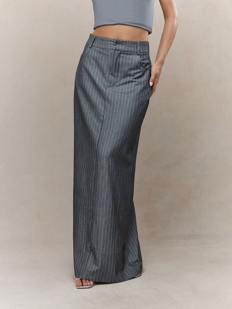 Grey Maxi Skirt