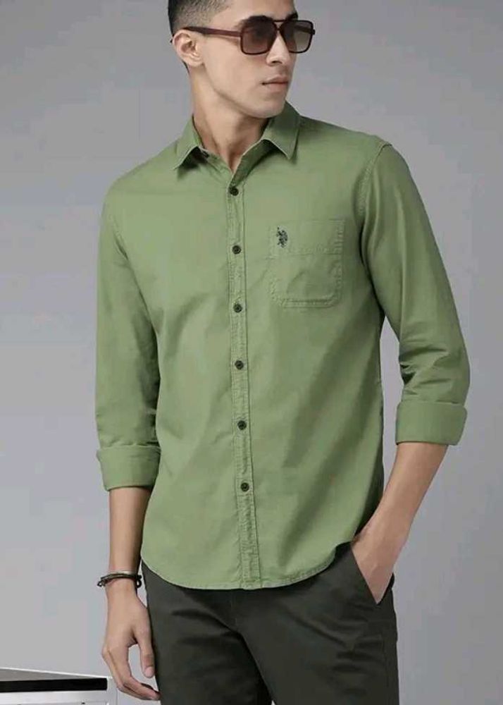 Men's Green Casual Shirt