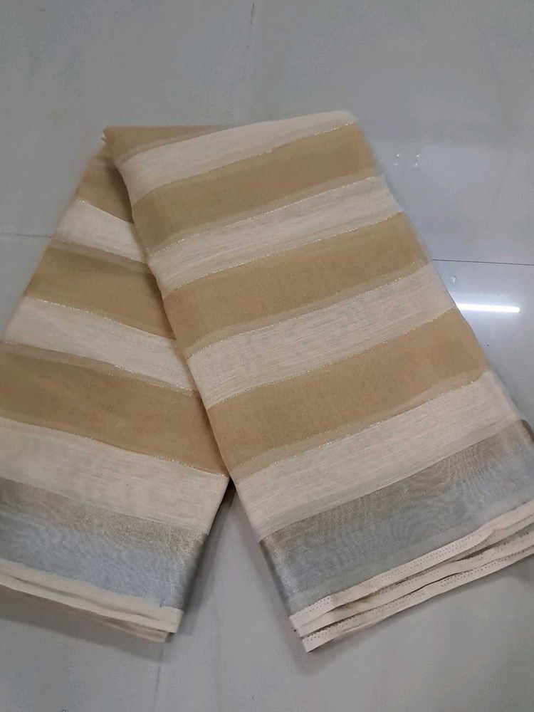 Elegant Striped Saree