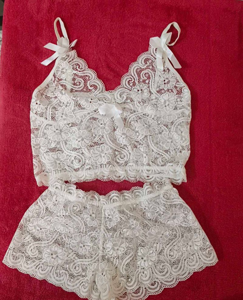Lace Camisole &amp; Shorts Set